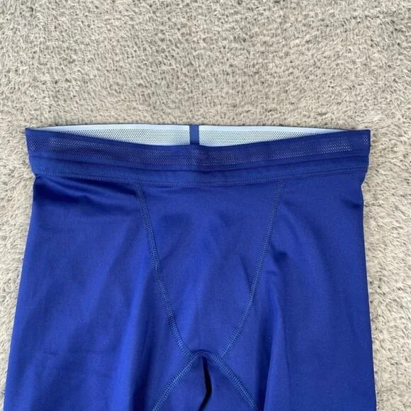 Nike Pro Elite Team Size Medium Men Half Tights Made In USA Blue DX8985-455